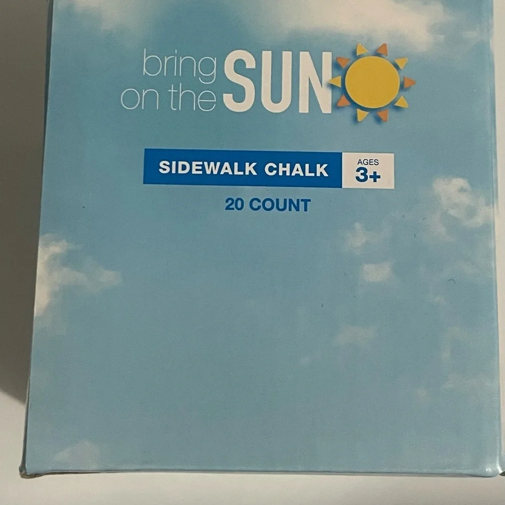 Bring On The Sun Sidewalk Chalk 20 Count NIB Non-toxic Washable 2‎ boxes